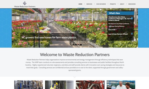 Waste Reduction Partners website homepage