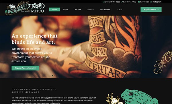 The Emerald Toad Tattoo